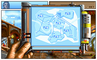 The Koshan Conspiracy (DOS) screenshot: Map (CD version)