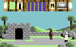 Time Machine (Commodore 64) screenshot: A knight.