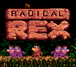 Radical Rex (Genesis) screenshot: Title screen