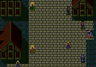 Fatal Labyrinth (Genesis) screenshot: In the town