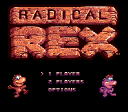 Radical Rex (Genesis) screenshot: Main game screen