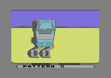 The Transformers: Battle to Save the Earth (Commodore 64) screenshot: One of the transformation sequences