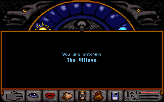 Wolfsbane (DOS) screenshot: Velcome to our vonderful home...