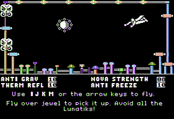 Microzine #25 (Apple II) screenshot: Cosmic Heroes - I Battle on Venus