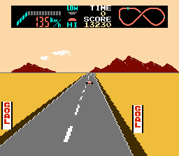 Screenshot of F1 Race (NES, 1984) - MobyGames