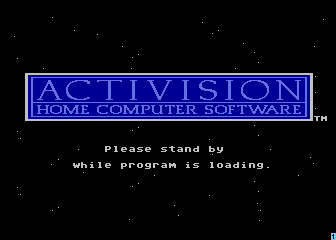 Master of the Lamps (Atari 8-bit) screenshot: Loading screen