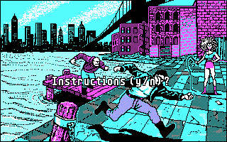 Operation: Cleanstreets (DOS) screenshot: Oh, so kind, yes thank you!