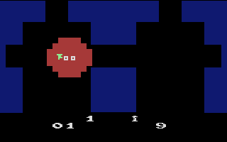 Haunted House (Atari 2600) screenshot: Use a match to see objects.