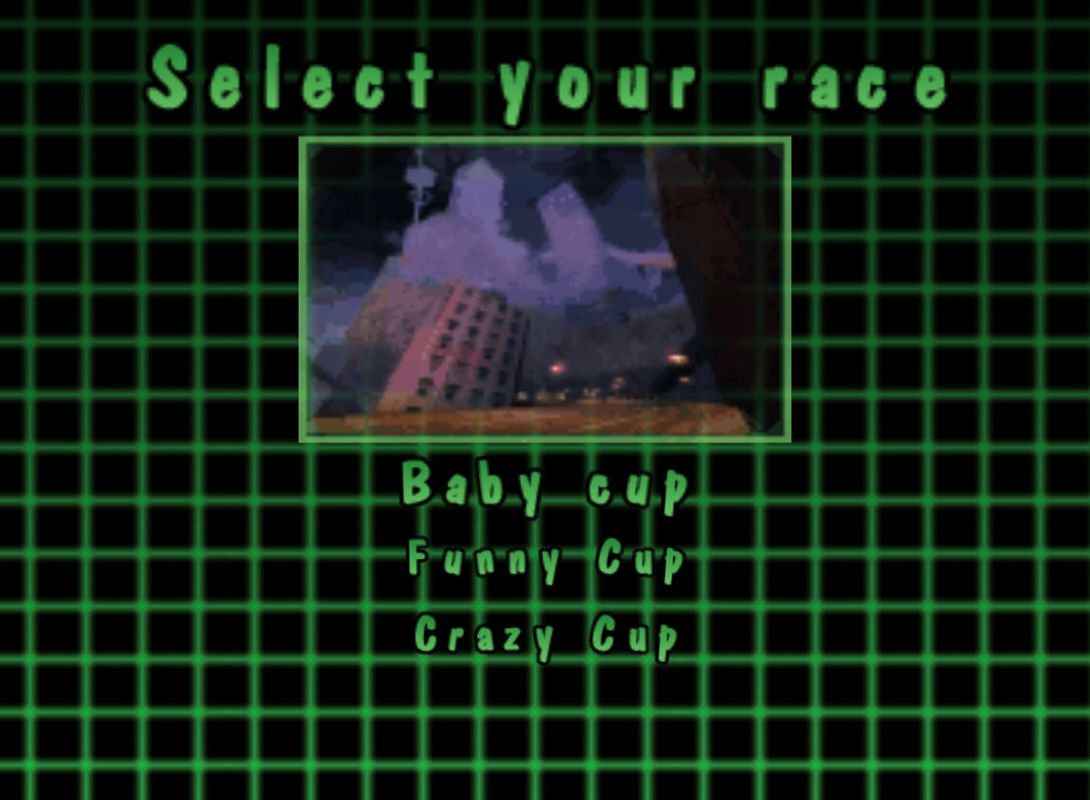 Crazy Frog Racer (Windows) screenshot: Cup selection screen