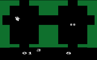 Haunted House (Atari 2600) screenshot: The ghost!