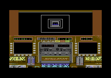 Blue Angels: Formation Flight Simulation (Commodore 64) screenshot: Simulation
