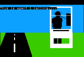 Snooper Troops (Apple II) screenshot: Making a phone call.