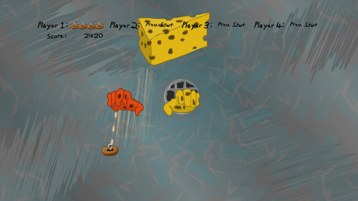 Unplugged (Xbox 360) screenshot: Fighting some cheese (Trial version)