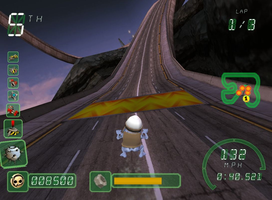 Screenshot of Crazy Frog Racer (Windows, 2005) - MobyGames