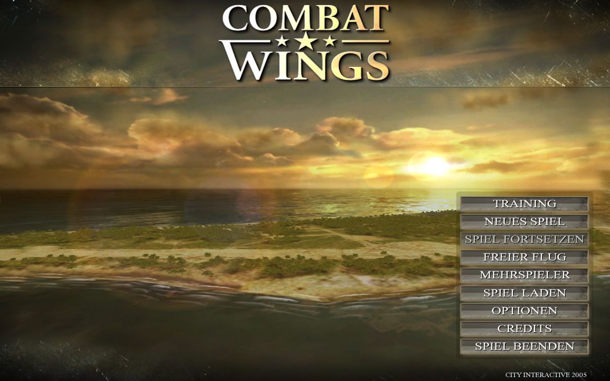 Combat Wings (Windows) screenshot: Main screen