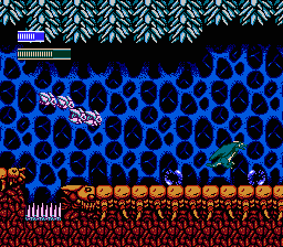 Dragon Fighter (NES) screenshot: More cavern action