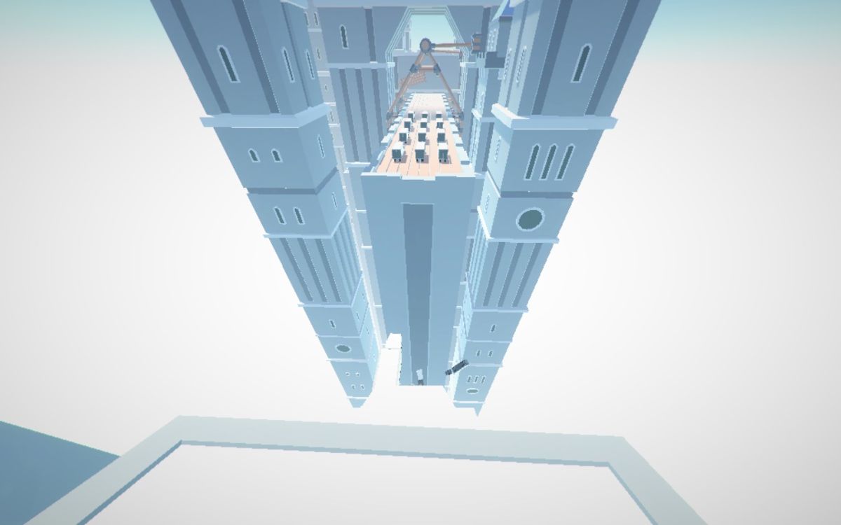 Clustertruck (Macintosh) screenshot: ...large gaps and hammers...