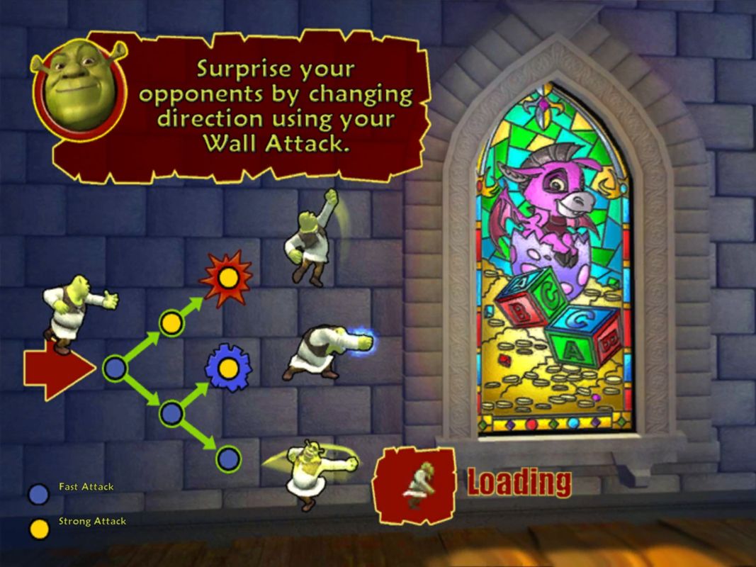 Shrek SuperSlam (Windows) screenshot: Loading screen