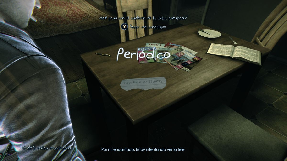 Murdered: Soul Suspect (Windows) screenshot: Description of the item inspected.
