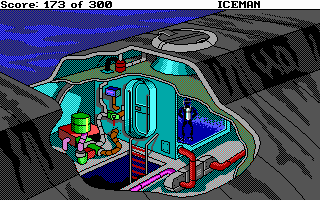 Code-Name: Iceman (DOS) screenshot: Time to dive!