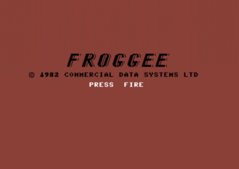Froggee (Commodore 64) screenshot: Title screen