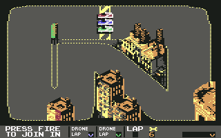Badlands (Commodore 64) screenshot: Circuit 1