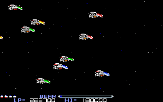 R-Type (Amiga) screenshot: Long awaited reinforcements arrived.