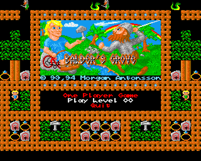 Balder's Grove (Amiga) screenshot: Title screen