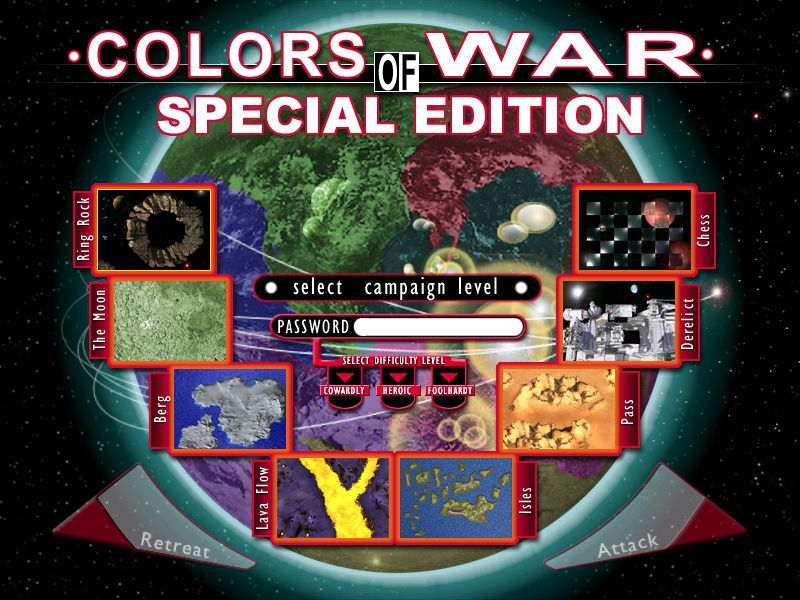 Colors of War (Windows) screenshot: Campaign mode is played over all the maps