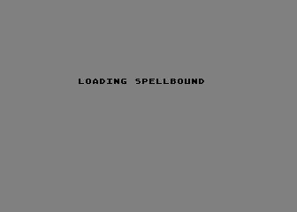 Spellbound (Atari 8-bit) screenshot: Loading screen