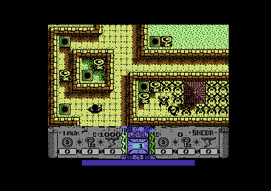 Dandy (Commodore 64) screenshot: Lots of teleports to experiment with here