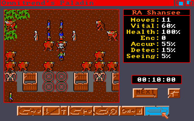 Paladin (Amiga) screenshot: Fight