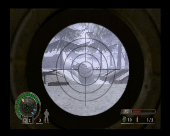 Medal of Honor: European Assault (PlayStation 2) screenshot: This Tiger tank is too slow to miss