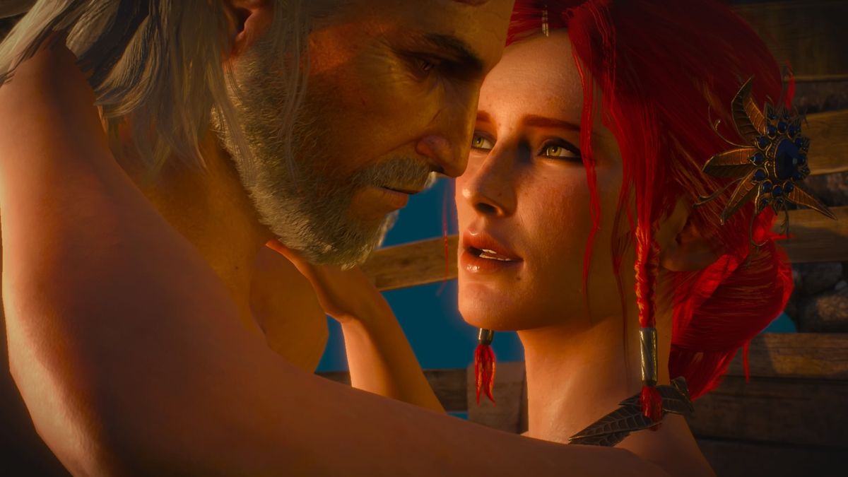 The Witcher 3: Wild Hunt - Alternative Look for Triss (PlayStation 4) screenshot: Geralt and his one true better half