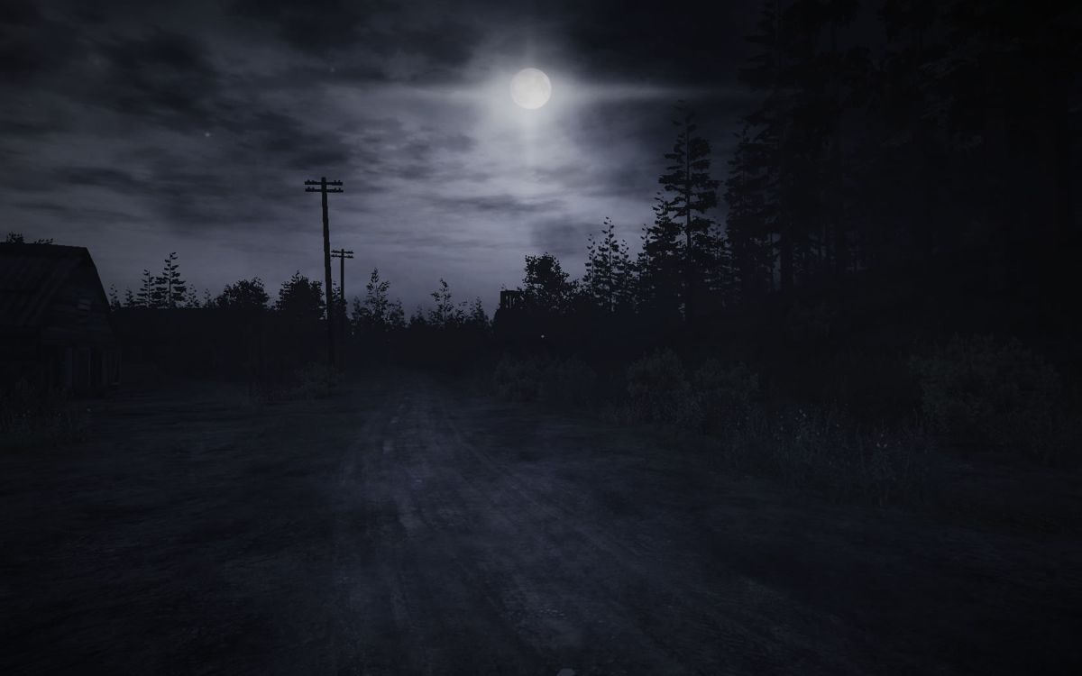 35MM (Windows) screenshot: You can explore a village at night, looking for water.