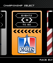 Project Gotham Racing: Mobile (J2ME) screenshot: Championship selection
