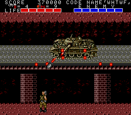 Bloody Wolf (TurboGrafx-16) screenshot: Boss