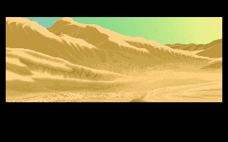 Dune II: The Building of a Dynasty (DOS) screenshot: Intro sequence shot