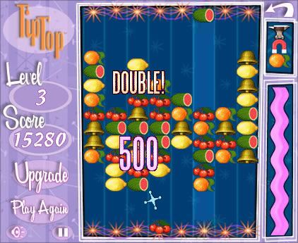 TipTop (Browser) screenshot: Raking in a combo with more points