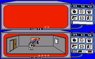 Spy vs Spy (Amiga) screenshot: Black spy died.