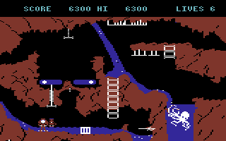 The Goonies (Commodore 64) screenshot: Stage 7