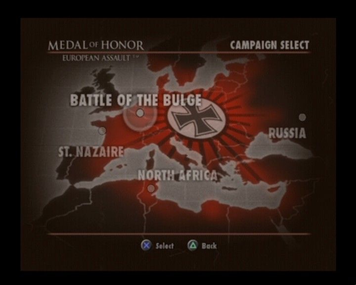 Medal of Honor: European Assault (PlayStation 2) screenshot: There are four campaigns in total