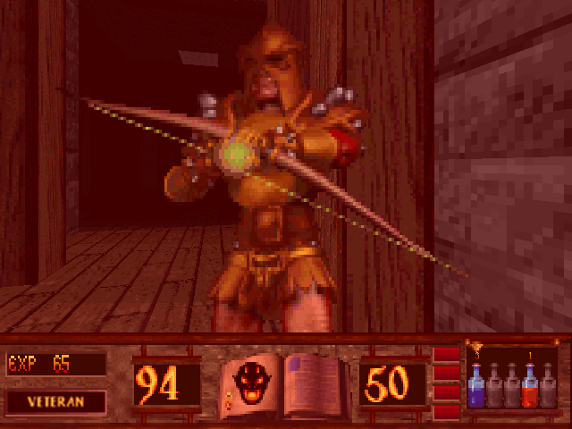 Witchaven II: Blood Vengeance (DOS) screenshot: An archer
