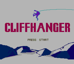 Cliffhanger (NES) screenshot: Title screen