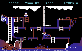 The Goonies (Commodore 64) screenshot: Stage 8