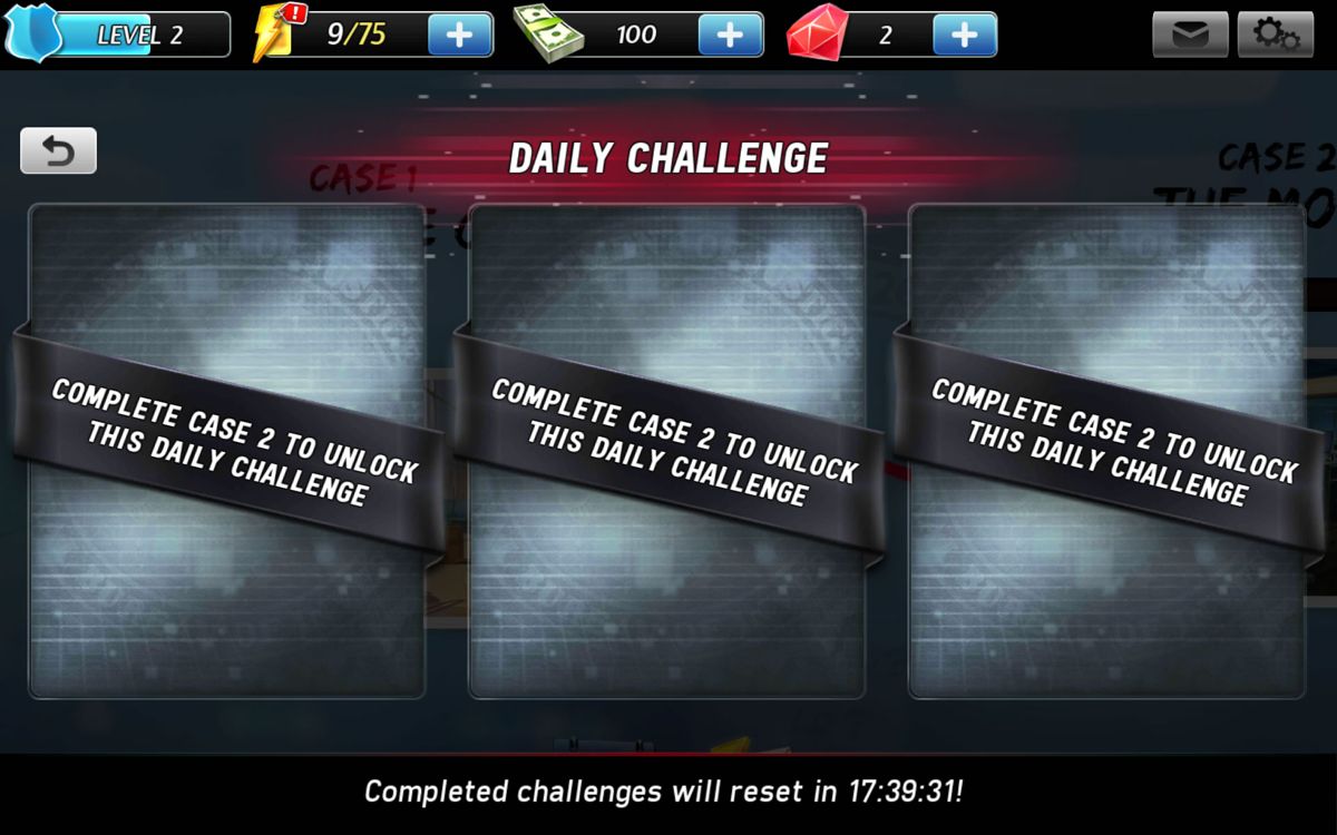 The Blacklist: Conspiracy (Android) screenshot: Daily challenges