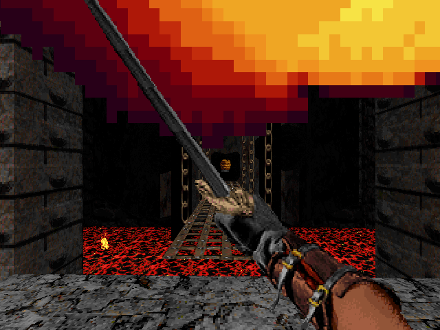Witchaven II: Blood Vengeance (DOS) screenshot: The beginning