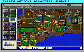 SimCity Graphics Set 1: Ancient Cities (DOS) screenshot: Ancient Asia. (VGA)