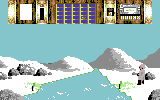 Time Machine (Commodore 64) screenshot: River.