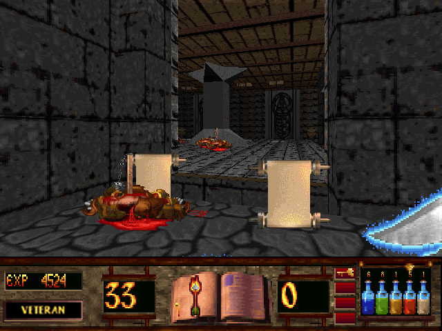Witchaven II: Blood Vengeance (DOS) screenshot: This is my new enchanted axe